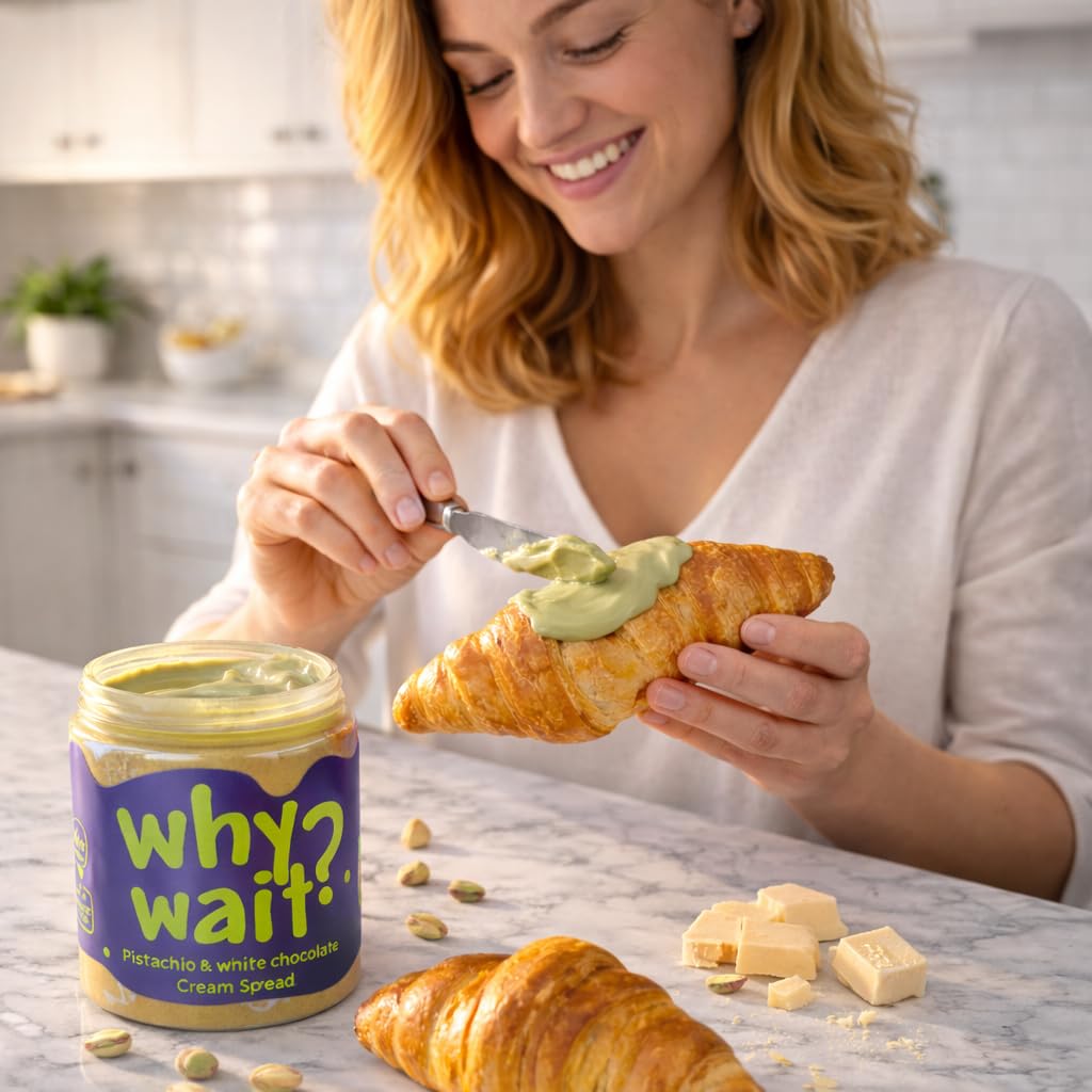 Amazon.com : Why Wait? Pistachio & White Chocolate Cream Spread